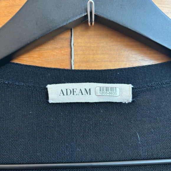 ADEAM Black Cardigan Dress, Size L - Picture 10 of 16
